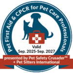 pet first aid training completion badge